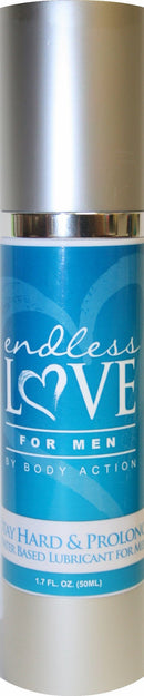 Body Action Products Endless Love For Men Stay Hard and Prolong Water Based Lubricant 1.7oz at $11.99