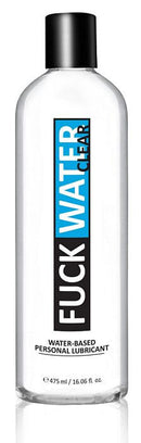 Fuck Water Clear Water Based Personal Lubricant 16 Oz bottle for smooth, natural intimacy.