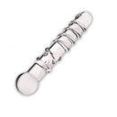 Glas The Callisto Clear Glass Dildo with spiraled ridges and thick nubs for ultimate pleasure and maximum orgasms.