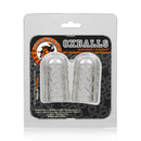 Oxballs Clear Gripper Nipple Suckers in packaging for nipple play and sensation enhancement - premium TPR material