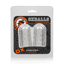 Oxballs Clear Gripper Nipple Suckers in packaging for nipple play and sensation enhancement.