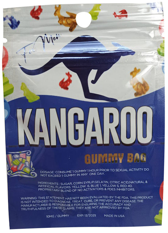 Assorted Pill Vendors Kangaroo Blue For Men Blue Gummy 1 Piece 24 Count Display at $159.99