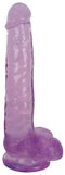 CURVE NOVELTIES Lollicock 8 inches Slim Stick Grape Ice Purple Dildo with Balls at $17.99