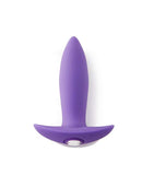 NU Sensuelle Mini Butt Plug 15 Functions Purple in sleek silicone design, perfect for intense pleasure.