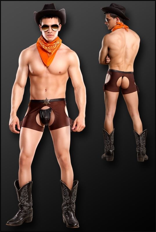 Male Power Lingerie Male Power Costume Cocky Cowboy Small to Medium at $23.99
