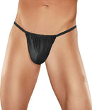 Black Nylon Spandex posing strap from Male Power Underwear, designed for comfort and sensuality.