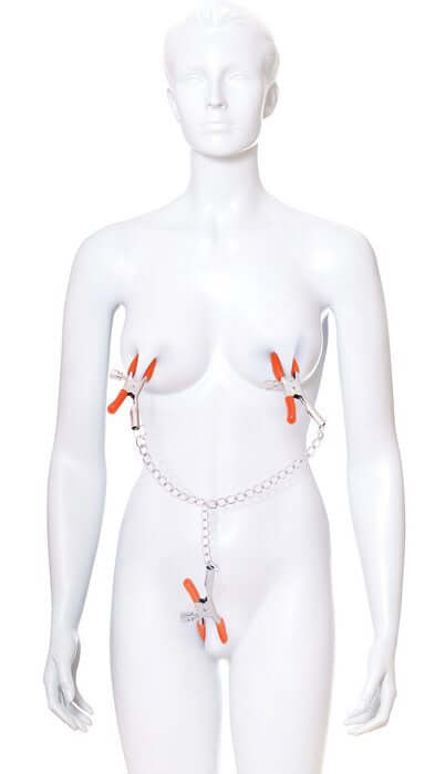 Icon Brands 9'S Orange Is The New Black Triple Your Pleasure Clamps & Chain at $8.99