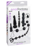 Deluxe Fantasy Kit packaging featuring six different anal toys for beginners.