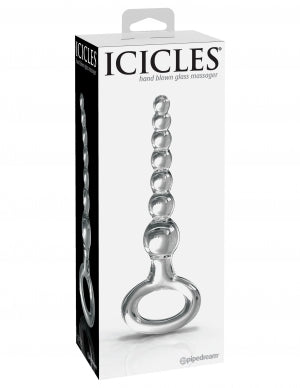 Pipedream Products Icicles # 67 Elegant Hand Blown Glass Beaded Probe at $35.99