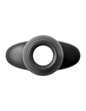 Pipedream Products Anal Fantasy Collection Open Wide Tunnel Plug Black Silicone Butt Plug at $19.99