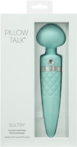 BMS Enterprises Pillow Talk Sultry Rotating Wand Teal from BMS Enterprise at $79.99