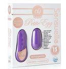 Sensuelle Remote Control Petite Egg Purple in packaging, showcasing powerful bullet vibrator with 15 functions for enhanced pleasure.
