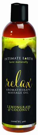 INTIMATE EARTH RELAX MASSAGE OIL 4OZ-0