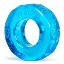 Sprocket Cock Ring in blue, featuring a unique and blubbery design for maximum comfort and high performance.