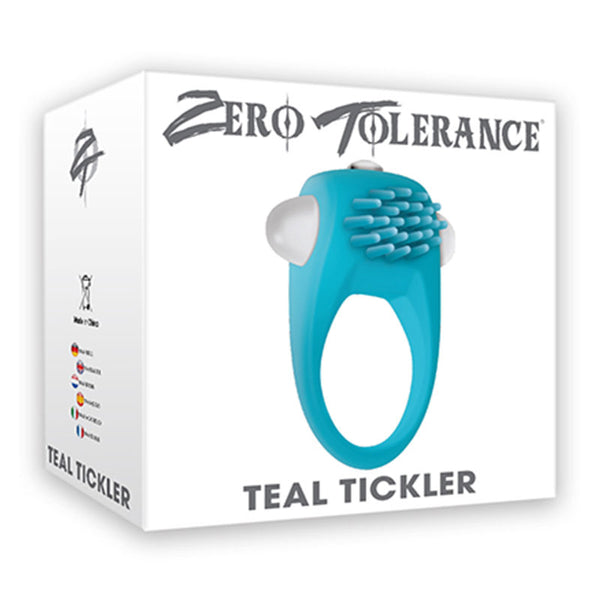 Evolved Novelties Teal Tickler Vibrating Cock Ring at $14.99
