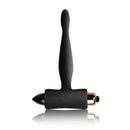Rocks Off Teazer 7-Speed Black Bullet Vibrator, body-safe silicone, ideal for anal play beginners and the experienced, silky-smooth material.