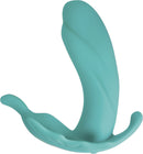 Evolved Novelties The Butterfly Effect Clitoral and G-Spot Teal Green Rabbit Style Vibrator at $74.99