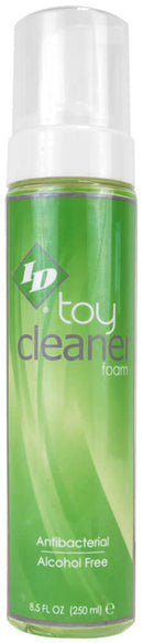 ID Toy Cleaner Foam 8.5 oz antibacterial spray for safe and gentle toy cleaning, alcohol-free formula.