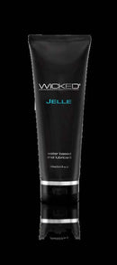 Wicked Anal Jelle water-based lubricant in 8 fluid ounce tube, glycerin-free, paraben-free, long-lasting formula for ultimate anal pleasure.