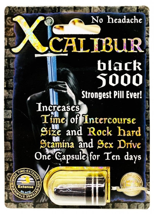 Xcalibur Black 5000 1 Piece Male Enhancement