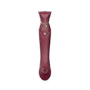 ZALO ZALO Queen Set G-spot PulseWave 17-function App-controlled Rechargeable Silicone Vibrator with Suction Sleeve Wine Red at $129.99