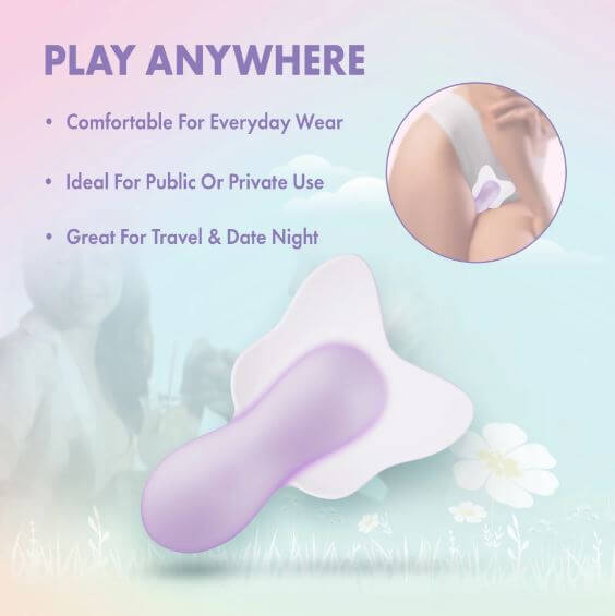 Play With Me Flutter Love Clitoral Vibrator Purple ideal for everyday wear and versatile for travel or date night.