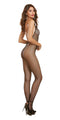 BODY STOCKING BLACK OPEN CROTCH O/S-2