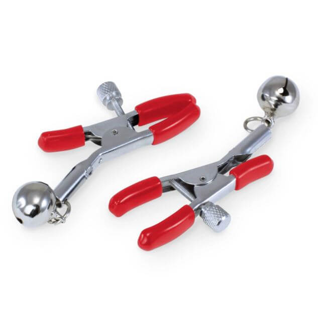 KINK CURIOUS BALL GAG & NIPPLE CLAMPS SET RED-0