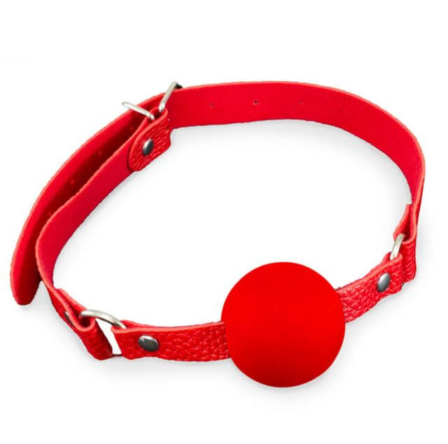 KINK CURIOUS BALL GAG & NIPPLE CLAMPS SET RED-1
