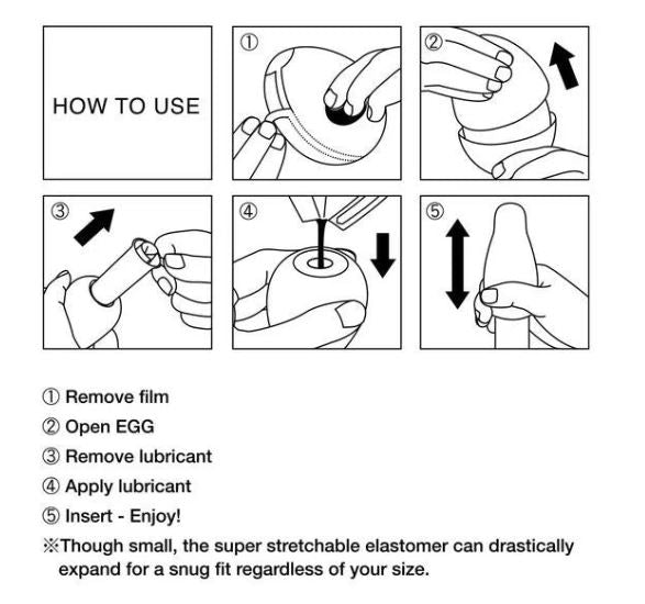 Step-by-step instructions on using the Tenga Egg Hard Gel Package for optimal pleasure.