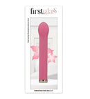 First Glass Vibrating Pink Mia 6.5 inches, elegantly designed glass vibrator for enhanced intimate experiences.