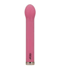 First Glass Vibrating Pink Mia 6.5 inches - elegant pink pleasure piece made of smooth borosilicate glass.