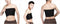 Gender Fluid Strapless Chest Compression Binder XL - Moderate Compression Adjustable Fit Displayed on Model