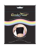 Gender Fluid Strapless Chest Compression Binder XL package with rainbow design