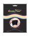 Gender Fluid Strapless Chest Compression Binder XL package with rainbow design