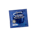 Kimono Swirl Double Spiral Shape 12 Pack Latex Condoms packaging featuring a blue design.
