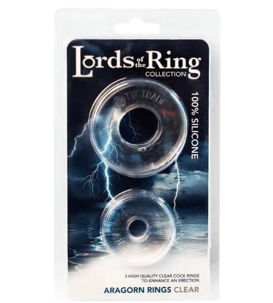 LORDS OF THE RING ARAGORN COCK RING CLEAR-0
