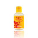 Sliquid Swirl Tangerine Peach Lubricant 4.2 Oz bottle, designed for intimacy with a refreshing taste and smooth glide.