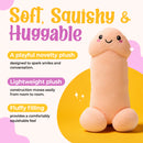 Happy Peckers Penis Pillow Small, a soft and huggable novelty plush pillow designed for playful conversations.