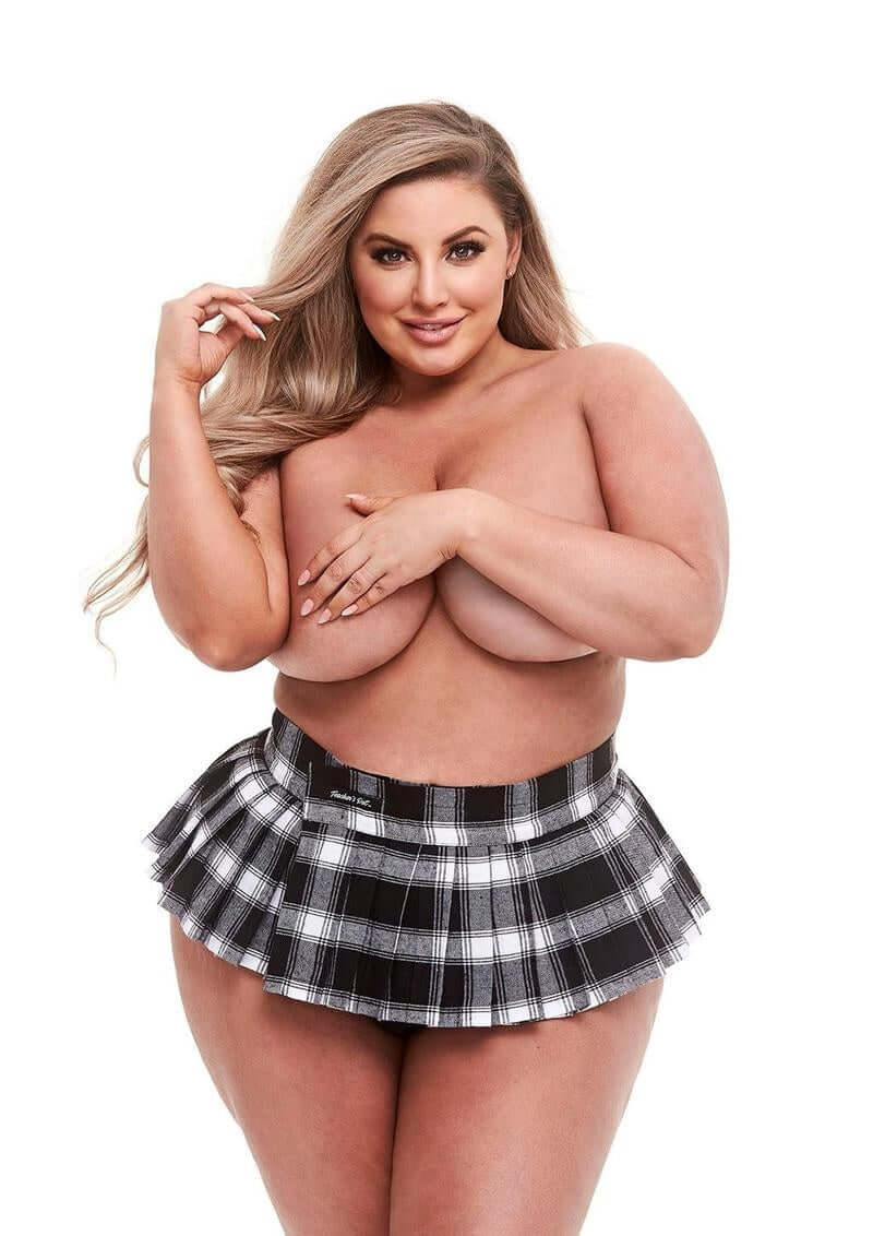 TEACHER'S PET SCHOOLGIRL SKIRT BLACK Q/S-1