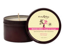 Earthly Body at Night Aphrodisiac Candle Wild Pink Rose 6 Oz in a jar, promoting relaxation and romance.