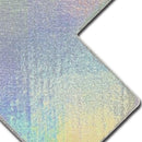 Close-up of Pastease Plus X Silver Holographic Cross Nipple Pasties showcasing shimmering holographic finish.