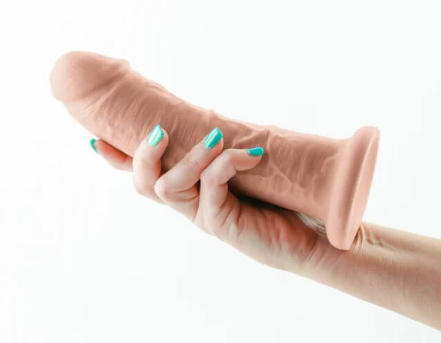 COLOURS DUAL DENSITY 7IN GIRTH DILDO WHITE-1