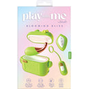 Play With Me Blooming Bliss Green Vibrator Set with Mini Wand and Remote-Control Egg in USB-C Charging Case