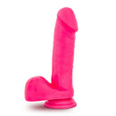 Ruse Big Poppa 8 Inch Realistic Silicone Dildo Hot Pink with lifelike design and bold color.
