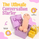 Happy Peckers Penis Pillow Small - novelty pillow in gift box for adult humor and fun cuddling.