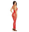 RHINESTONE BODYSTOCKING POINSETTIA O/S-1