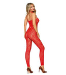 BODYSTOCKING & HARNESS POINSETTIA O/S-1