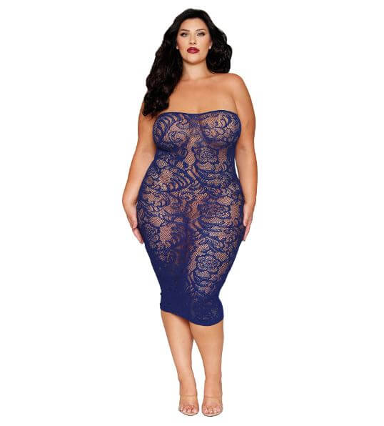 BODYSTOCKING GOWN & SHRUG ECLIPSE Q/S-1