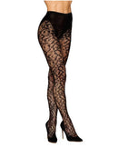 LACE PANTYHOSE BLACK O/S-0